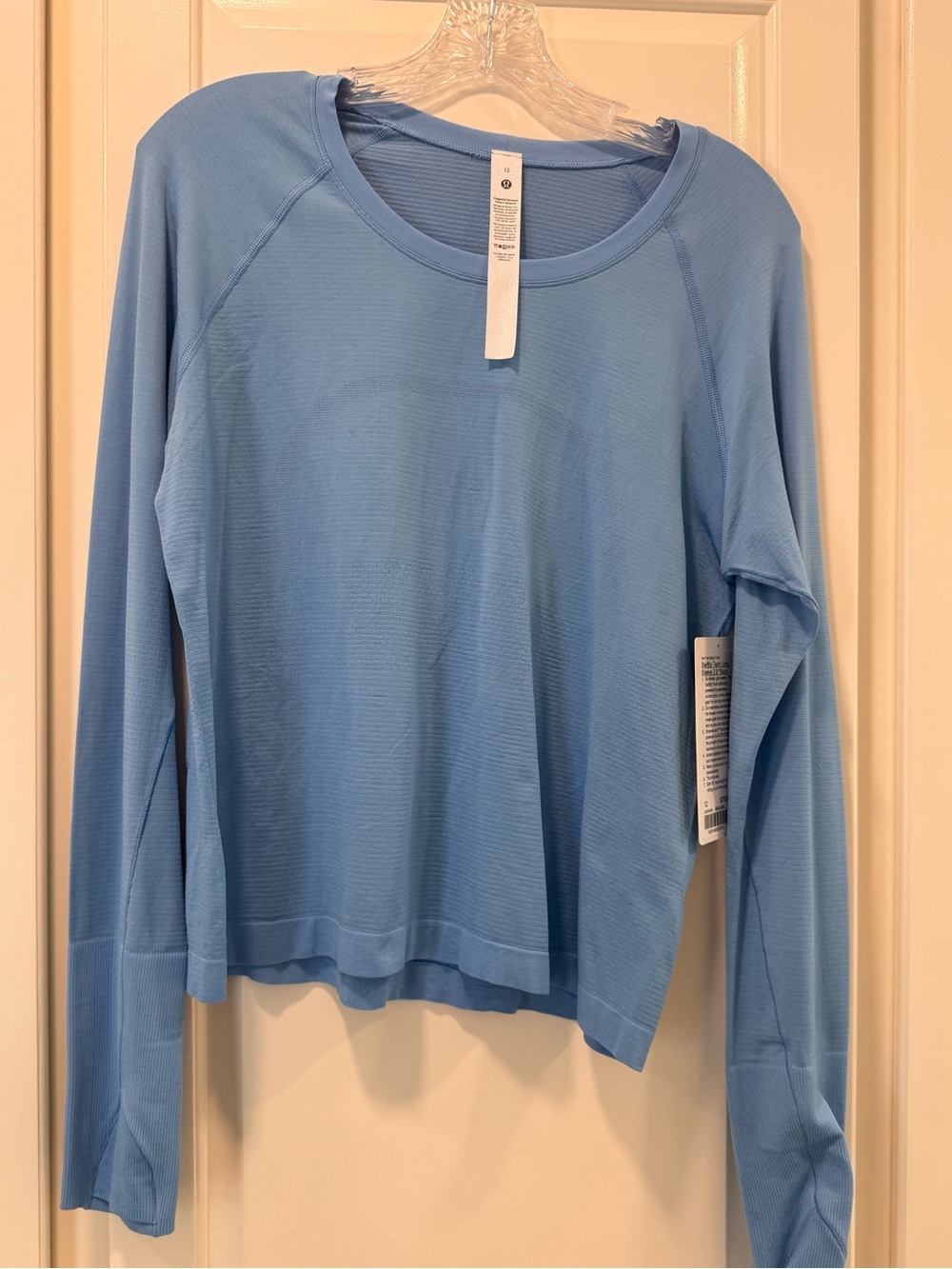 lululemon athletica Light Blue Long-Sleeve Crew Top